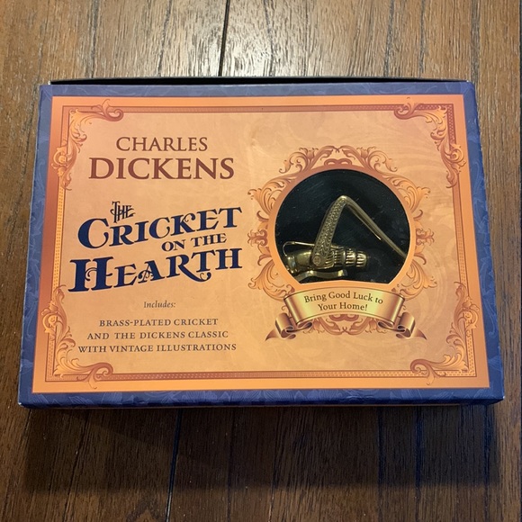 Charles Dickens ‘The Cricket on the Hearth’ Book & Brass Plated Cricket Gift Set - Picture 5 of 10